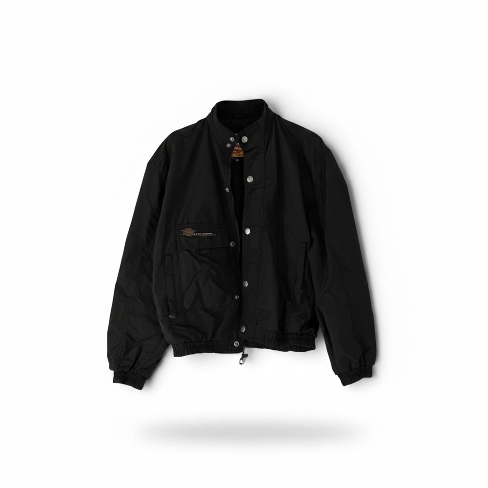 Harley Davidson Mens Black Bomber Jacket American Legend Mesh Lined Size M USA